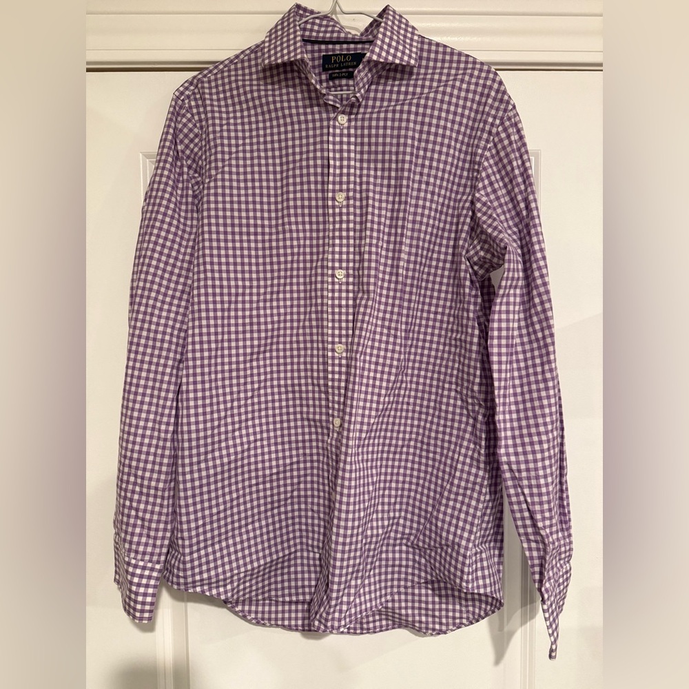 Ralph Lauren Purple Plaid Men's Shirt